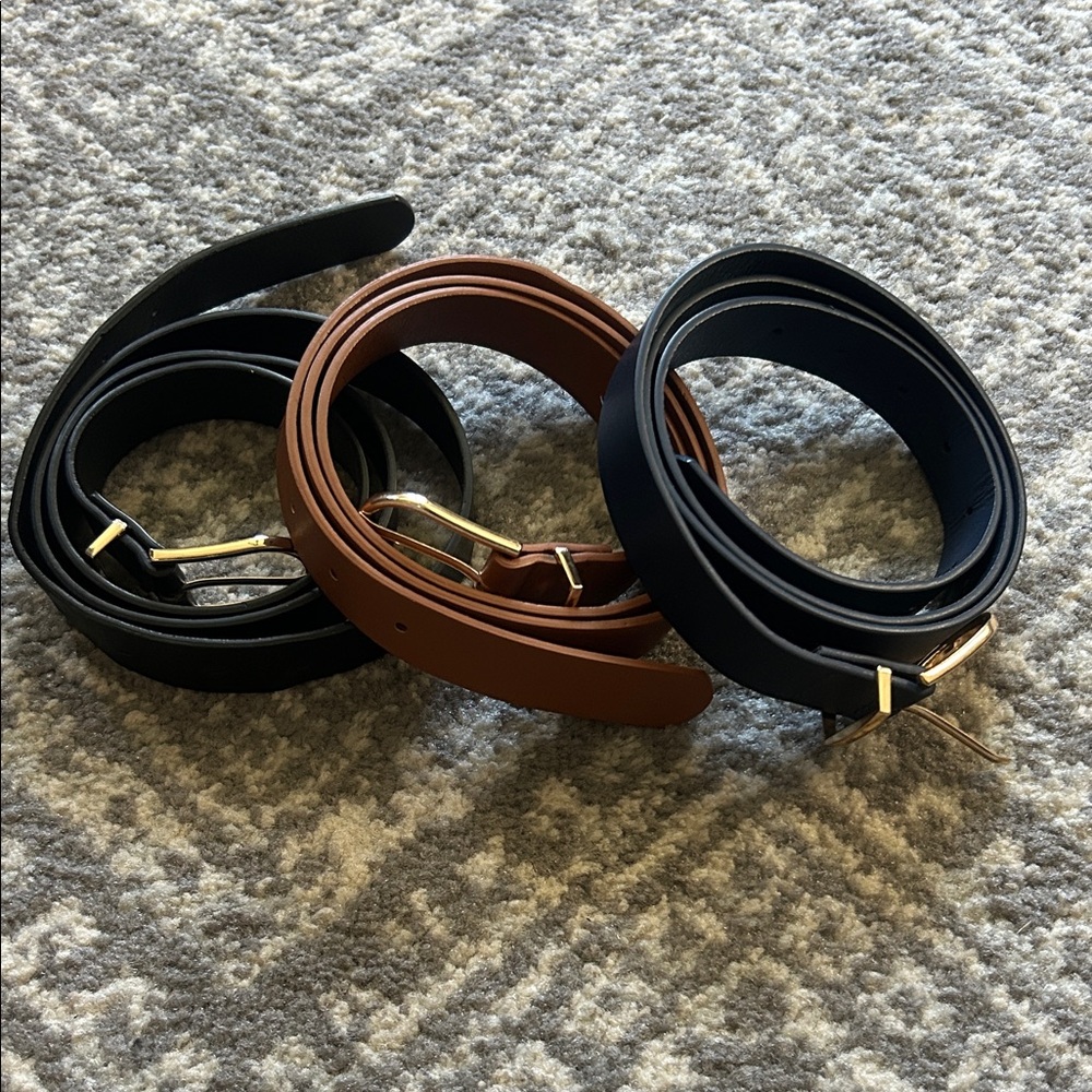 Classic Black and Brown Leather Belts